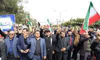 حضور محسن اسفندیاری؛ رئیس سازمان جهادکشاورزی خراسان جنوبی به همراه همکاران در راهپیمایی باشکوه روز قدس