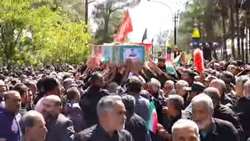حضور سرپرست سازمان جهادکشاورزی به همراه همکاران در مراسم تشییع پیکر پاک شهیدان اقتدار ملی (بیرجند_تیرماه۱۴۰۴)