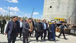  پیشرفت ۹۰ درصدی سیلوهای ذخیره‌سازی کارخانه آرد زرین فردوس علیرغم شرایط جنگی
