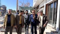 بازدید فرماندار و مدیر جهاد کشاورزی شهرستان زیرکوه از بازار شهر حاجی‌آباد