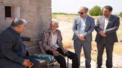 دهگردشی مسئولان خوسف در سه روستا؛ قنات و آب کشاورزی بررسی شد.